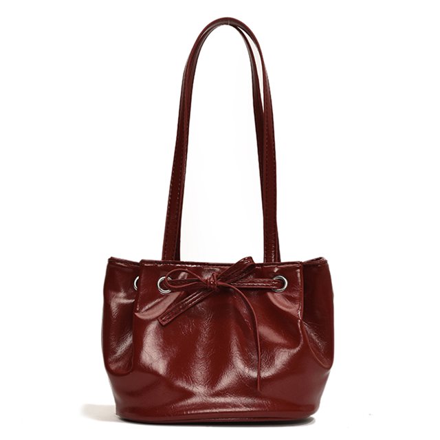 Bolso hombro JShteea PU Con lazo para axilas Viajes al Aire Libre rojo