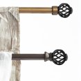 thumbnail image 2 of AURARMLET Embouts de Tringle à Rideaux 2 Pcs Embouts de Tringle à Rideaux Capuchons Plastique Décoration d'Hôtel Noir, 2 of 5