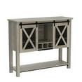 thumbnail image 5 of Yeshouse Coffee Bar Cabinet, Console Entryway Table with Storage, Farmhouse Sideboard Buffet Cabinet with Sliding Barn Doors, Wine Liquor Cabinet with Racks for Kitchen, Hallway, Living Room, 5 of 8