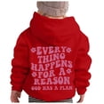 thumbnail image 4 of Sweat à Capuche Décontracté à Manches Longues et Col Rond Imprimé Lettre pour Filles Automne et Hiver, 4 of 5