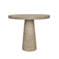 thumbnail image 3 of 36"W Cement Dining Table with Pedestal Base,Modern Kitchen Table with Round Top,Leisure Party Table with Tulip Design for,Living Room,Office,Cream, 3 of 9
