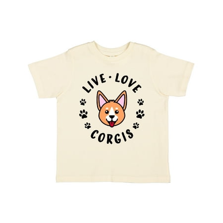 

Inktastic Live Love Corgis Gift Toddler Boy or Toddler Girl T-Shirt