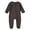 Dark Gray-sMe, variant on Mnyotv Baby Fall Winter Clothes Zipper Cotton Unisex Rompers Solid Long Sleeve Jumpsuits for Infants Size 6-9Months