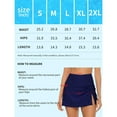 thumbnail image 6 of Attraco High Waisted Swim Skirt For Women Split Sporty Drawstring Skirted Swim Bottom with Built-in Panty, 6 of 7