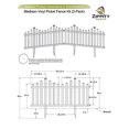 thumbnail image 2 of Zippity Outdoor Products ZP19067 Madison No Dig Vinyl Fence Panels, White, 2 of 9