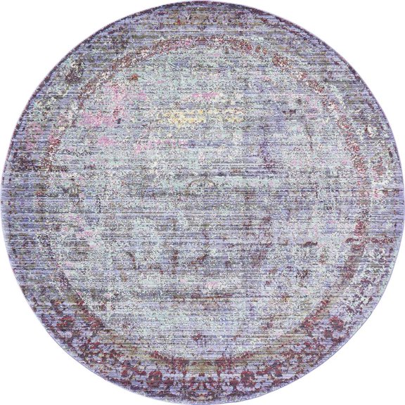 Unique Loom Lyrica Austin Rug, Violet (6' 0 x 6' 0)