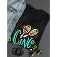 thumbnail image 3 of Cinco De Mayo Holiday Maracas T-Shirt Women -Image by Shutterstock, Female Large, 3 of 4