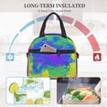 thumbnail image 6 of DouZhe Lunch Bags for Women and Men, Colorful Tie Dye Prints Reusable Portable Insulated Cooler Waterproof Lunch Tote Bag for Travel Work School Picnic, 6 of 7