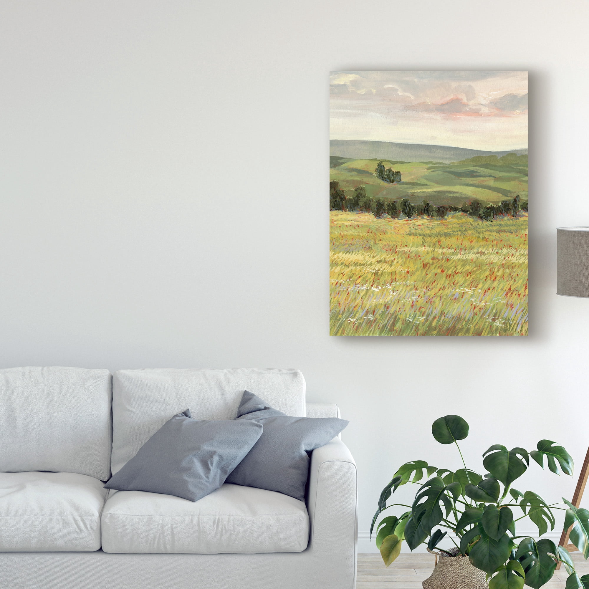 Trademark Fine Art 'Morning Meadow I' Canvas Art by Victoria Borges