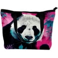 thumbnail image 2 of Panda Canvas Leather Mix Twill Sponge Jeanette Crossbody Bag 30x10.5x39cm/11.8x4.1x15.4in, 2 of 5
