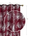 thumbnail image 3 of Maison Concepts Foil Print Panel W 8 Grom Hibiscus Burgundy 96" - Set of 2, 3 of 3