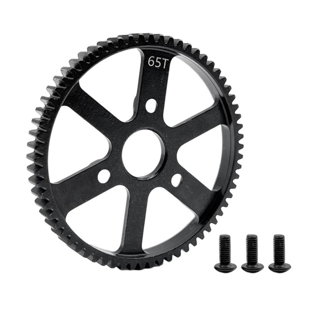 Engranaje principal de metal de acero 65T, accesorio de pieza de engranaje de motor diferencial 65T RC, engranaje principal RC para 1/10 Control perfke engranaje