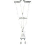 Adult Pushbutton Crutches Quickfit Aluminum 5'1"-5'9" 2/PR