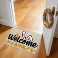 thumbnail image 5 of CoreLiving Easter Decorations Door Mat Spring Welcome Bunny Rug, Non Slip Indoor Entryway Mat, Heavy Duty Low Profile Outdoor Mat for Front Porch Patio 16"x24", 5 of 7