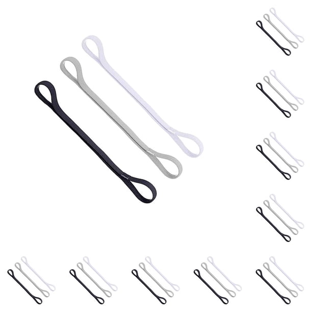 Greeniant 3 unids/set banda para el cabello de silicona antideslizante diadema elástica Unisex banda para el sudor deportes Fitness conjunto de diadema 10piezas Greeniant CBP083236