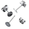 thumbnail image 3 of 200Pcs/Set Stainless Steel Butterfly Earrings Pins Stopper Backs DIY Accessory, 3 of 10