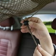 thumbnail image 2 of Transemion Car Ceiling Storage Net Mesh Bags Breathable Pouch Organizer Pocket Khaki, 2 of 6