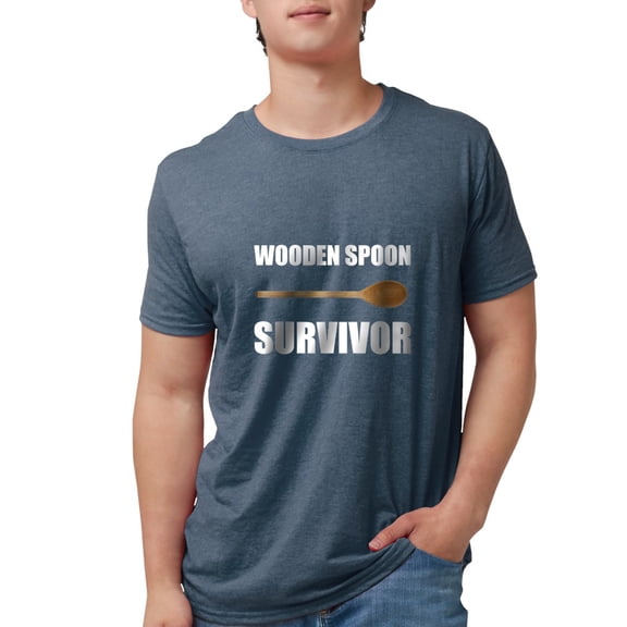 CafePress - Wooden Spoon Survivor T Shirt - Mens Tri-blend T-Shirt