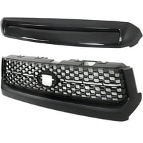 ALL-CARB Front Grille&Hood Bulge Molding Grill For 2014-2020 Toyota Tundra Black
