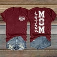 thumbnail image 2 of Shirts for Women Senior Mom Graduation Graphic Tees V Neck Short Sleeve Loose Fit Lightweight Soft Breathable Letter Printed Casual Summer Tops 3Xl Size Spring Summer Womens Tops, 2 of 4
