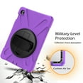 thumbnail image 5 of XYX Case for Samsung Galaxy Tab S5e 10.5 inch SM-T720/SM-T725 with 360 Degree Rotating, Hand Strap, Shoulder Strap, Purple, 5 of 7