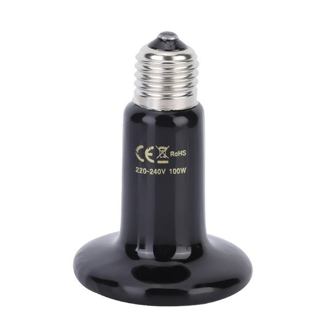 E27 Heating Lamp, Ceramic Heating Lamp, Impact Resistant Pets Chicken Houses For Tortoise Bird 100W