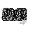 thumbnail image 2 of Picia Hand Drawn Snake Curved Windshield Sunshade Accordion Folding Style Auto Shade for Car Truck SUV Van Blocks UV Ray Sun Visor Protector -Medium, 2 of 7