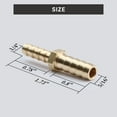 thumbnail image 6 of U.S. Solid 5/16 in Barb x 1/4 in Barb Brass Hose Barbed Fitting with 6 Clamps Pack of 3, 6 of 10