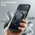 thumbnail image 6 of JETech Magnetic Case for iPhone 17 Pro 6.3-Inch, Compatible with MagSafe, Soft Electroplated TPU Frame with Hard Clear PC Back, Shockproof Phone Cover (Black), 6 of 6