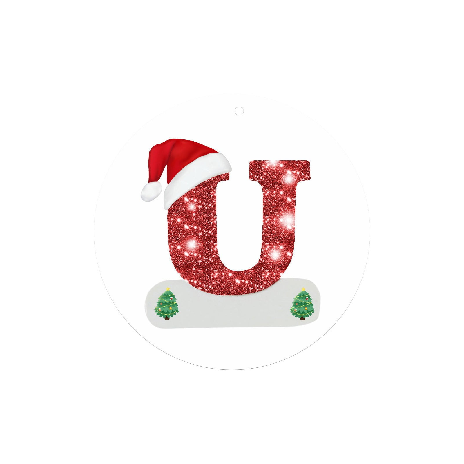 Heiheiup Christmas Letter Ornaments Wooden Christmas Tree Ornaments