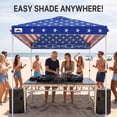 thumbnail image 3 of Eagle Peak 8 x 8 ft American flag Pop up Outdoor Canopies, Water Resistant, 3 of 10