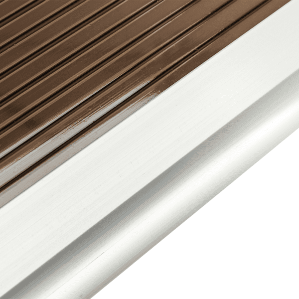 Alvantor Polycarbonate Door Awning with Black ABS Brackets, 78.74 x 39.37 inches, Brown Canopy