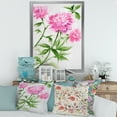 thumbnail image 3 of Designart 'Purple Peonies With Green Bush II' Traditional Framed Art Print, 3 of 4