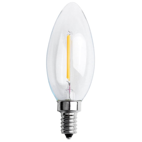 Dimmable E12 2W COB Candle Flame Filament LED Light Bulb Lamp 10*3.5cm