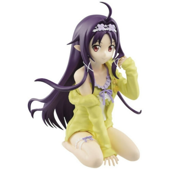 9.75" Yellow and Purple Sword Art Online Memory Defrag Midnight Dream Yuuki Figure