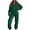 Q5-Green, variant on Textilo Womens 2 Piece Zip Up Sweatsuits Long Sleeve Drawstring Hoodie Matching Wide Leg Sweatpants with Pockets Tracksuits Lounge Causal Travel Comfy 2026 Fall Winter Clothing,Black XL