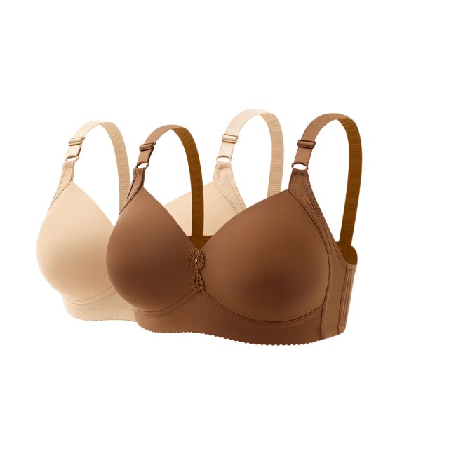 High Support Bras For Women Adjustable Strap Full Coverage Up Bras Comfortable No Underwire Wireless Bras