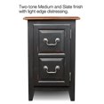 thumbnail image 3 of Leick Furniture Favorite Finds Shaker Storage Wood End Table in Slate Black, 3 of 5