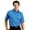 Palace Blue/White, variant on Monterey Club Men's Hermosa Double Stripe Texture Golf Polo Shirt #1627