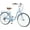 Blue, variant on Beach Cruiser Bike for Women 24/26 Inch Ladies Bike 8 Speed Complete Cruiser Bikes with Dual V-Brake and Adjustable Seat, Adult City Bike for Women, Men