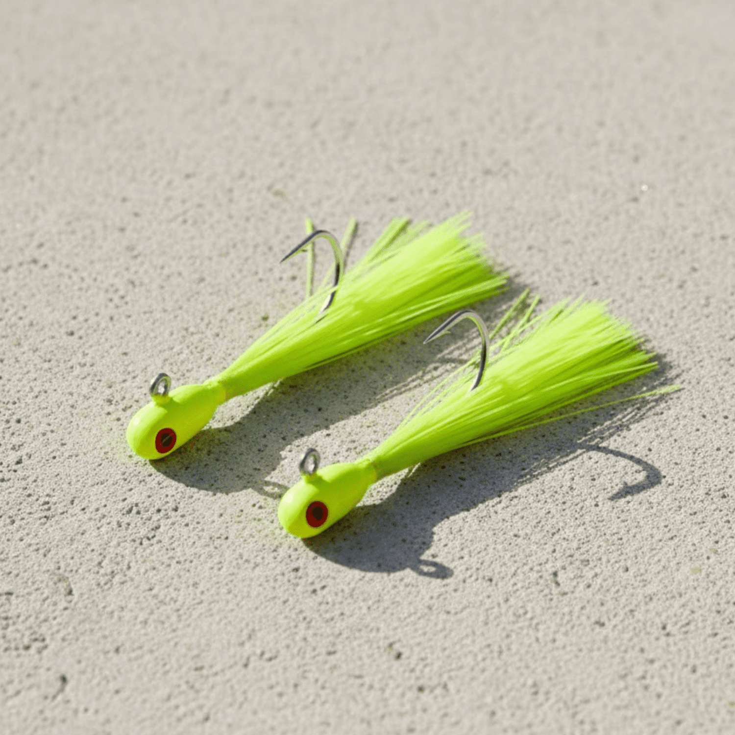 Buccaneer Red Fish Jig Fishing Rig 1/4 oz Chartreuse