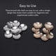 thumbnail image 4 of 50 piezas de accesorios de Base de broche, surtido de broches portátiles, joyería, carcasa de disco de malla, accesorios artesanales hechos a Ropa, zapatos y accesorios Miscelánea Plata Guardurnaity AP018135-01, 4 of 6