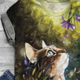 thumbnail image 3 of Puntoco Tallas grandes Mujer Manga corta 3D Animal Impreso O-cuello tops Camiseta Blusa Puntoco Puntoco-8787, 3 of 5