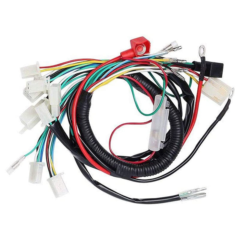 Full set Wiring Harness CDI Coil Solenoid For GY6 125-250cc ATV Go kart Scooter 