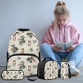thumbnail image 2 of Pzuqiu Horse Big Bow School Backpack Set for Kids with Lunch Bag 17 Inch Book Bags for Girls 10-12 Years Old, Schoolbag for Boys Pencil Bag Water Bottle Bag School Bookbag Sets, 2 of 7