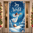 thumbnail image 3 of Angelic Design Joyful Banner Beautiful Decorative Artwork for Christmas Decor Party Celebration Indoor Events Family Gatherings, 3 of 9