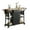 Black, variant on Bestier Rolling Kitchen Utility Cart w/ Collapsible Surface Extender, Black