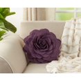 thumbnail image 4 of SARO FT095.V13R Coussin Décoratif Rond Circulaire Multicolore à Fleurs de 13 Po - Violet, 4 of 4