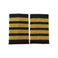 thumbnail image 1 of Charreteras de uniforme de aerolínea, charretera de Cosplay, accesorio de disfraz, hombreras de oficial, deslizadores de Insignia para juegos de rol cuatro barras, 1 of 8