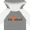 thumbnail image 4 of Inktastic Cleveland Heart Solid Orange Boys or Girls Long Sleeve Baby Bodysuit, 4 of 5